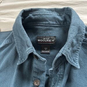 Woolrich Teal Heavy Duty Casual Shirt Comfortable; well made Clean Medium